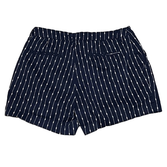 FADED Glory Navy Women’s Dotted Stripe Shorts (Sz 8) - Picture 2 of 7